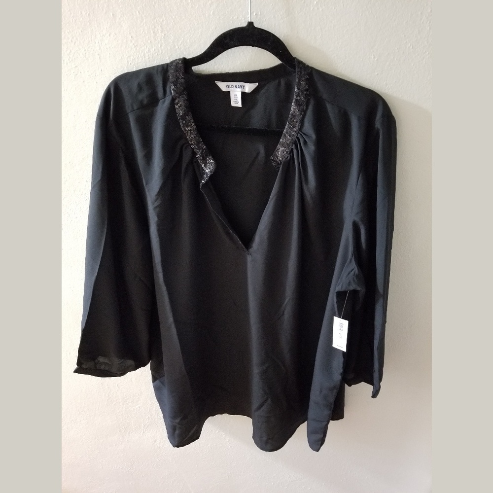 Old Navy dressy shirt with sequin detail